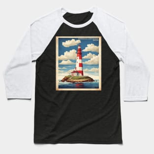 Lighthouse Egersheld Russia Vintage Tourism Poster Baseball T-Shirt